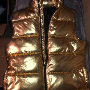 Gold Puffy Vest